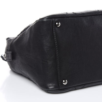 Chanel Calfskin Small Diamond Stitch Tote Black 8 of 13