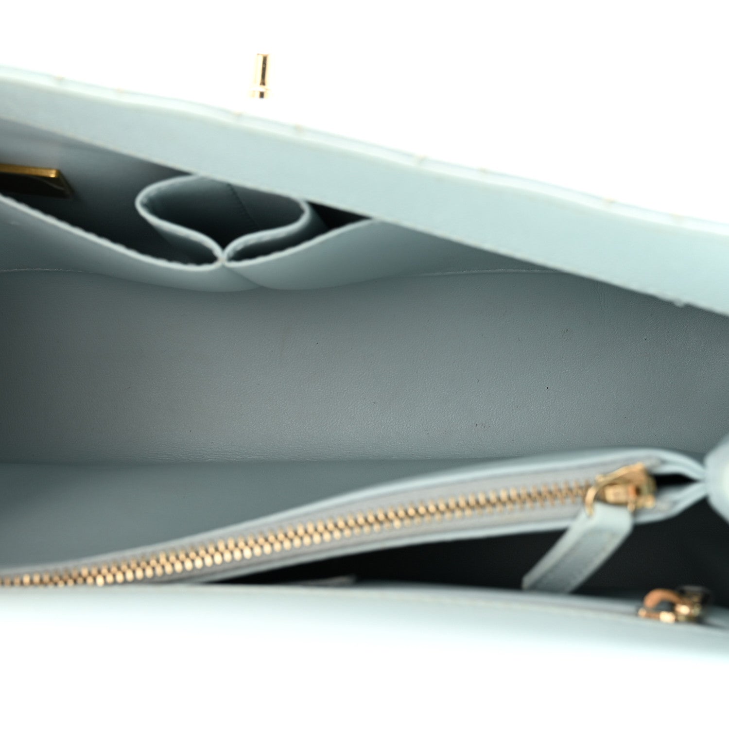 Chanel Caviar Quilted Small Coco Handle Flap Light Blue 4 of 12