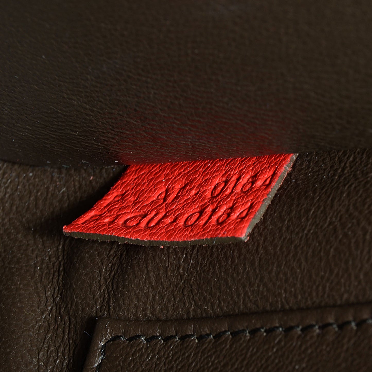 Goatskin Nano Bi-Color Luggage Red