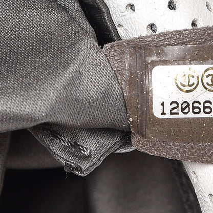 Chanel Lambskin Perforated Drill Flap White 7 of 8