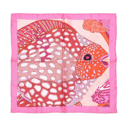 Hermes Silk Twill Grands Fonds Pocket Square Scarf 1 of 4