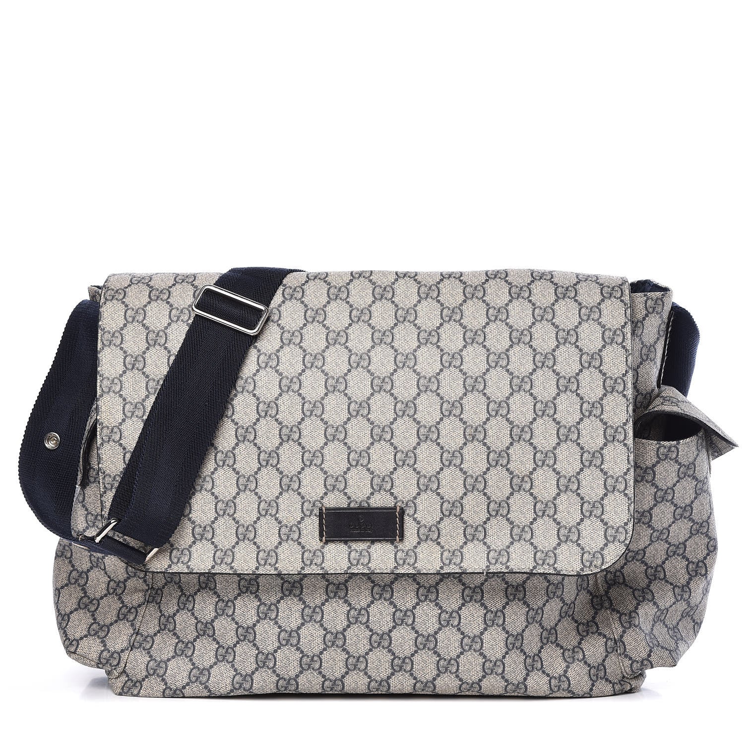 Gucci GG Plus Monogram Messenger Diaper Bag Navy 1 of 17