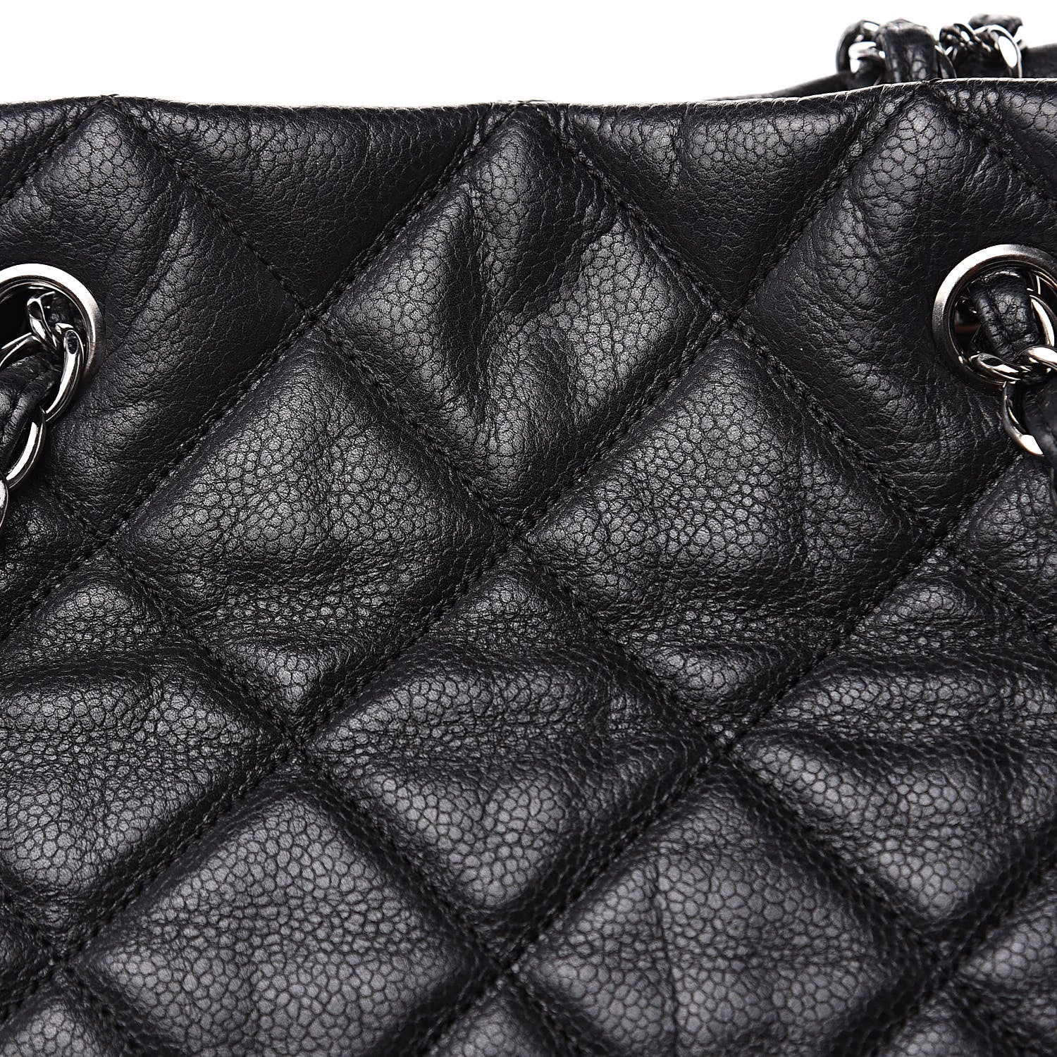 Chanel Soft Caviar Quilted Large Cells Tote Black 11 of 13