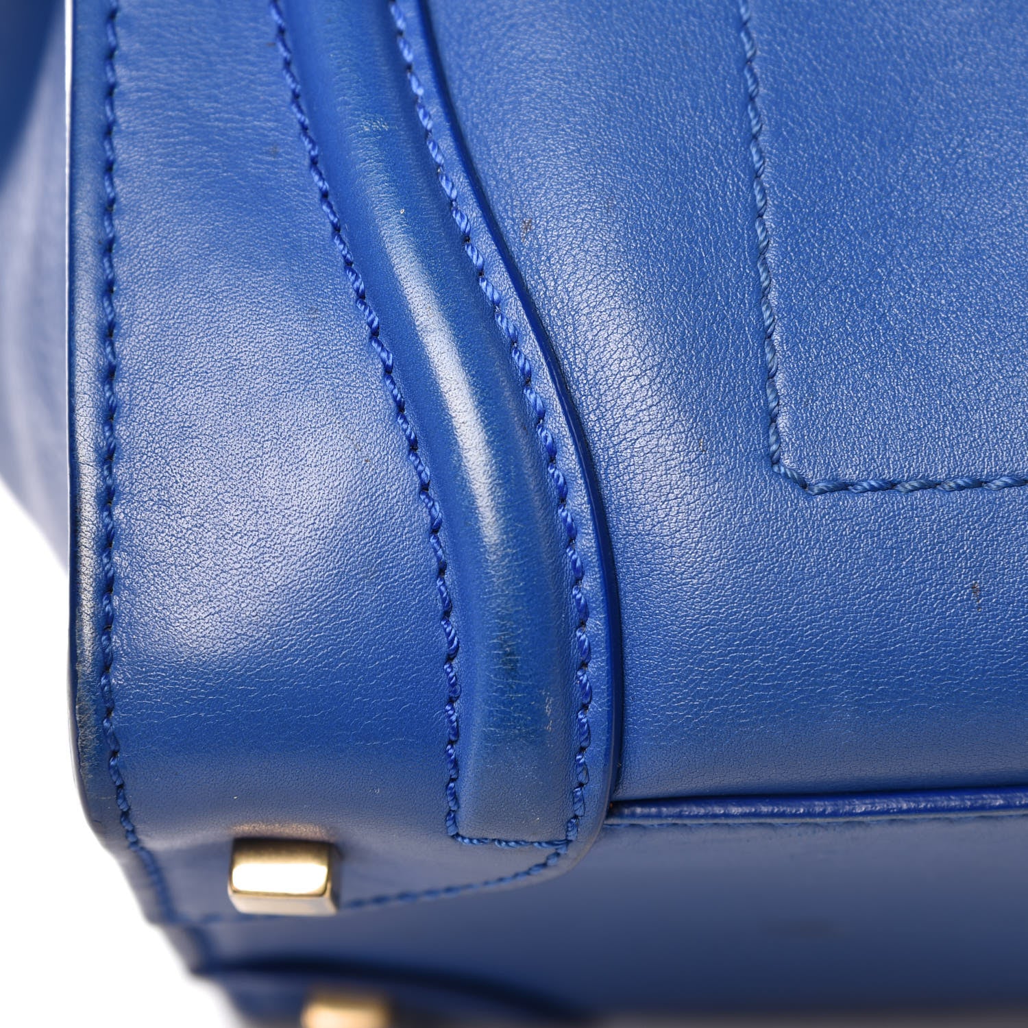 Celine Smooth Calfskin Mini Luggage Royal Blue 17 of 31