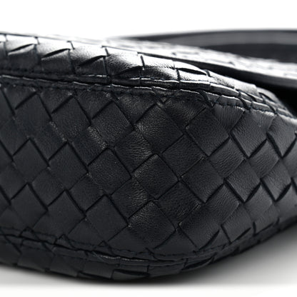 Bottega Veneta Nappa Intrecciato Medium Veneto Messenger Bag Midnight 10 of 11