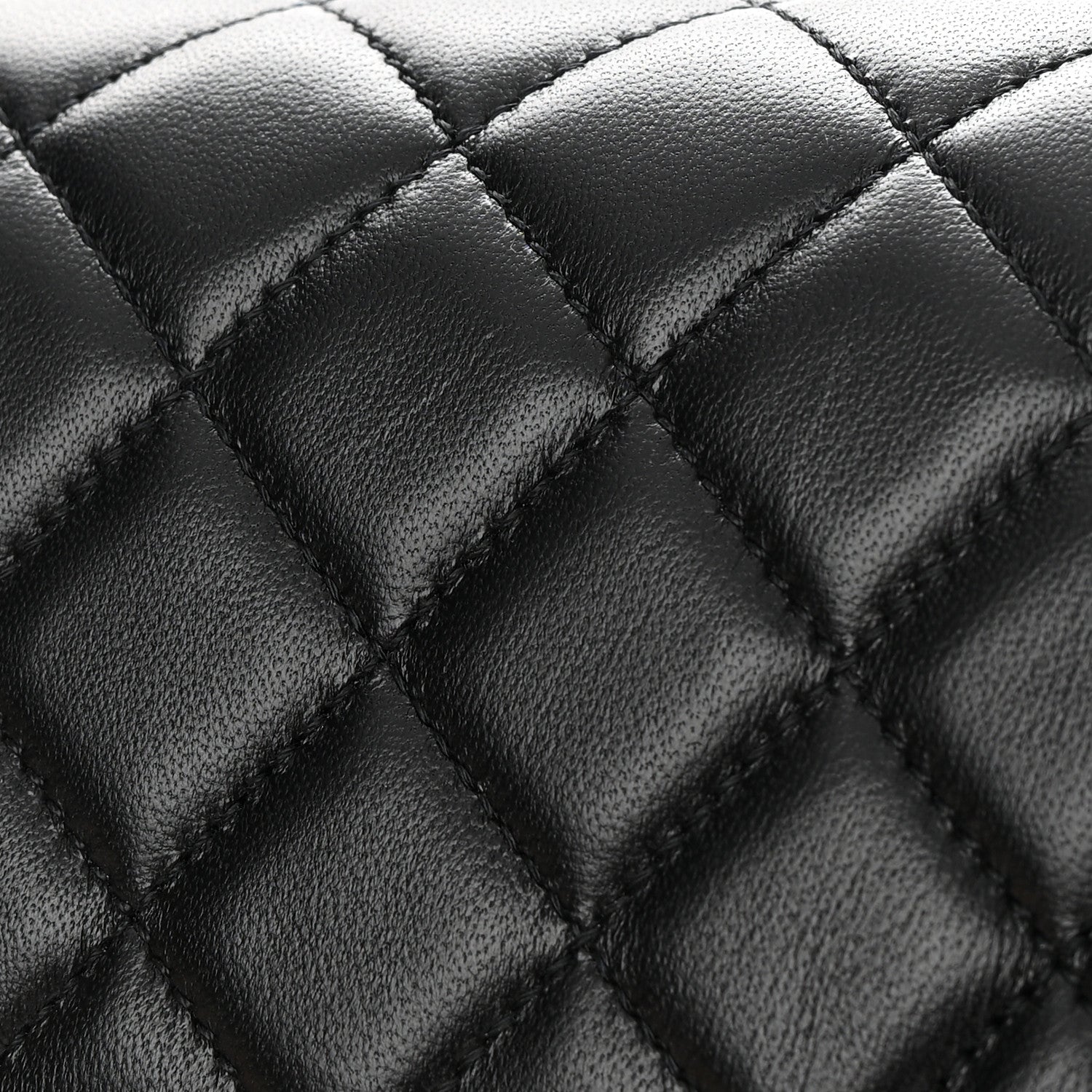 Chanel Lambskin Enamel Quilted Small Coco Hearts Flap Black 11 of 11