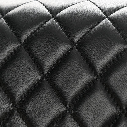 Chanel Lambskin Enamel Quilted Small Coco Hearts Flap Black 11 of 11