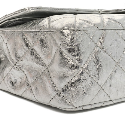 Chanel Metallic Aged Calfskin Quilted 2.55 Reissue 227 Flap Silver 9 of 10