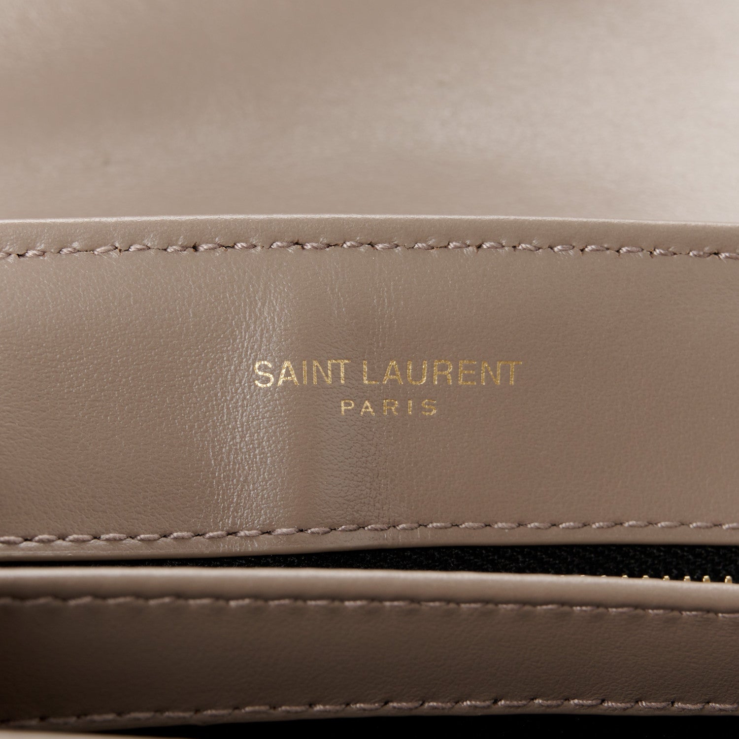 Saint Laurent Calfskin Y Quilted Monogram Toy Loulou Crossbody Bag Dark Beige 6 of 11