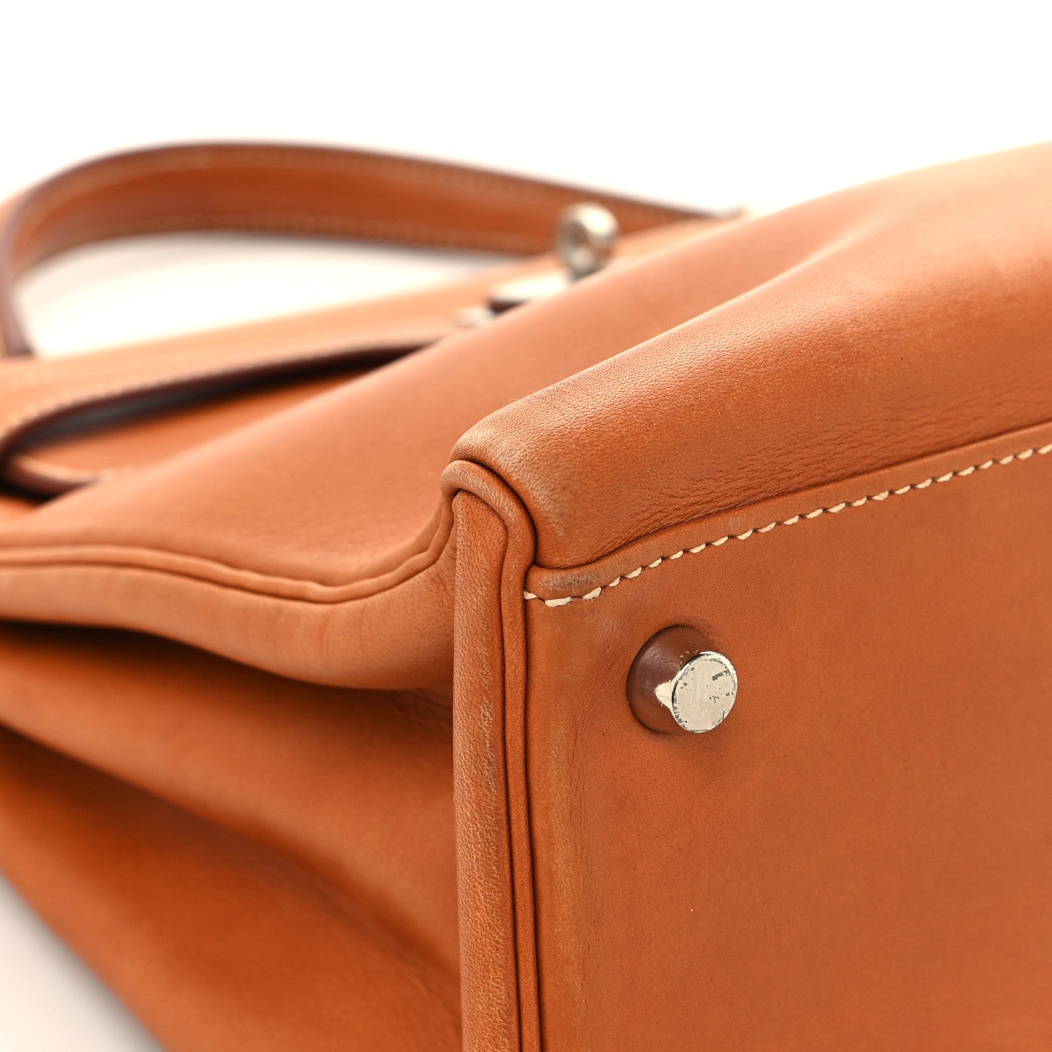 Hermes Natural Barenia Kelly Retourne 32 Fauve 9 of 14