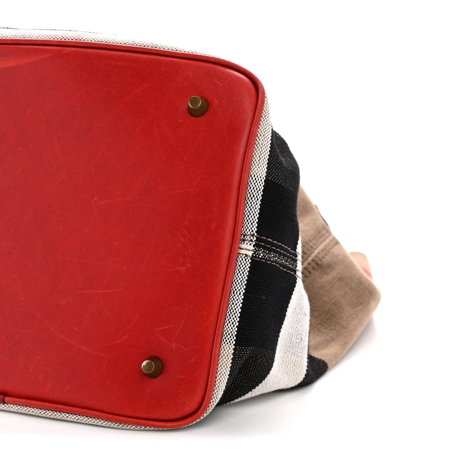 Burberry Canvas Mega Check Medium Susanna Hobo Cadmium Red 12 of 15