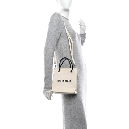 Balenciaga Calfskin Logo XXS Shopping Tote White 2 of 12