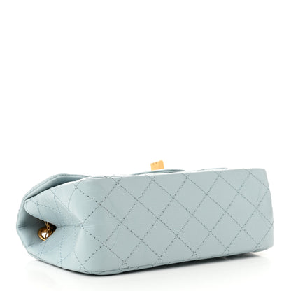 Chanel Aged Calfskin Quilted 2.55 Reissue Mini Flap Light Blue 4 of 11