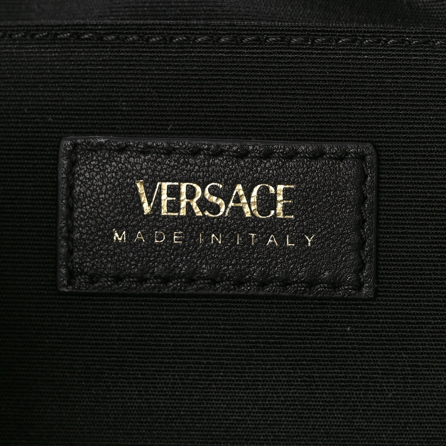Nappa Quilted Medusa Camera Bag Black
