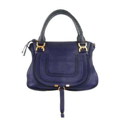 Chloe Calfskin Medium Marcie Satchel Storm Blue 1 of 14
