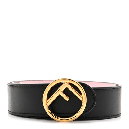 Fendi Vitello Liberty F is Fendi Bi-Color Reversible Belt Black Peonia 1 of 6