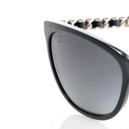 Chanel Cat Eye Chain Polarized Sunglasses 5260-Q Black 7 of 8