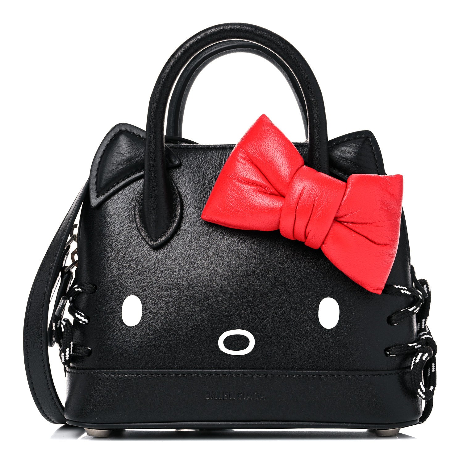 Balenciaga Calfskin Hello Kitty XXS Ville Top Handle Bag Black 1 of 12