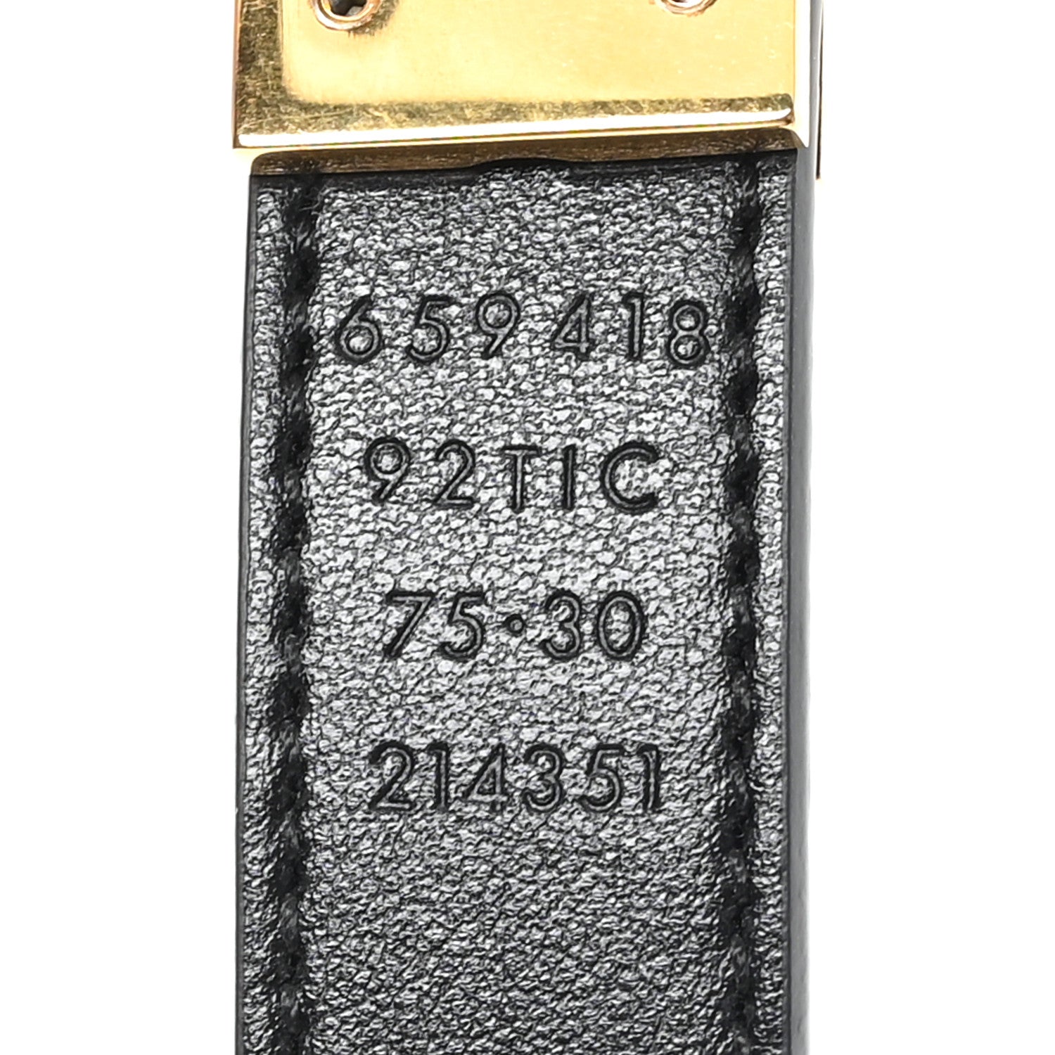 Gucci Calfskin GG Supreme Monogram Double G Reversible 20mm Belt 75 30 Beige Ebony Black 3 of 5