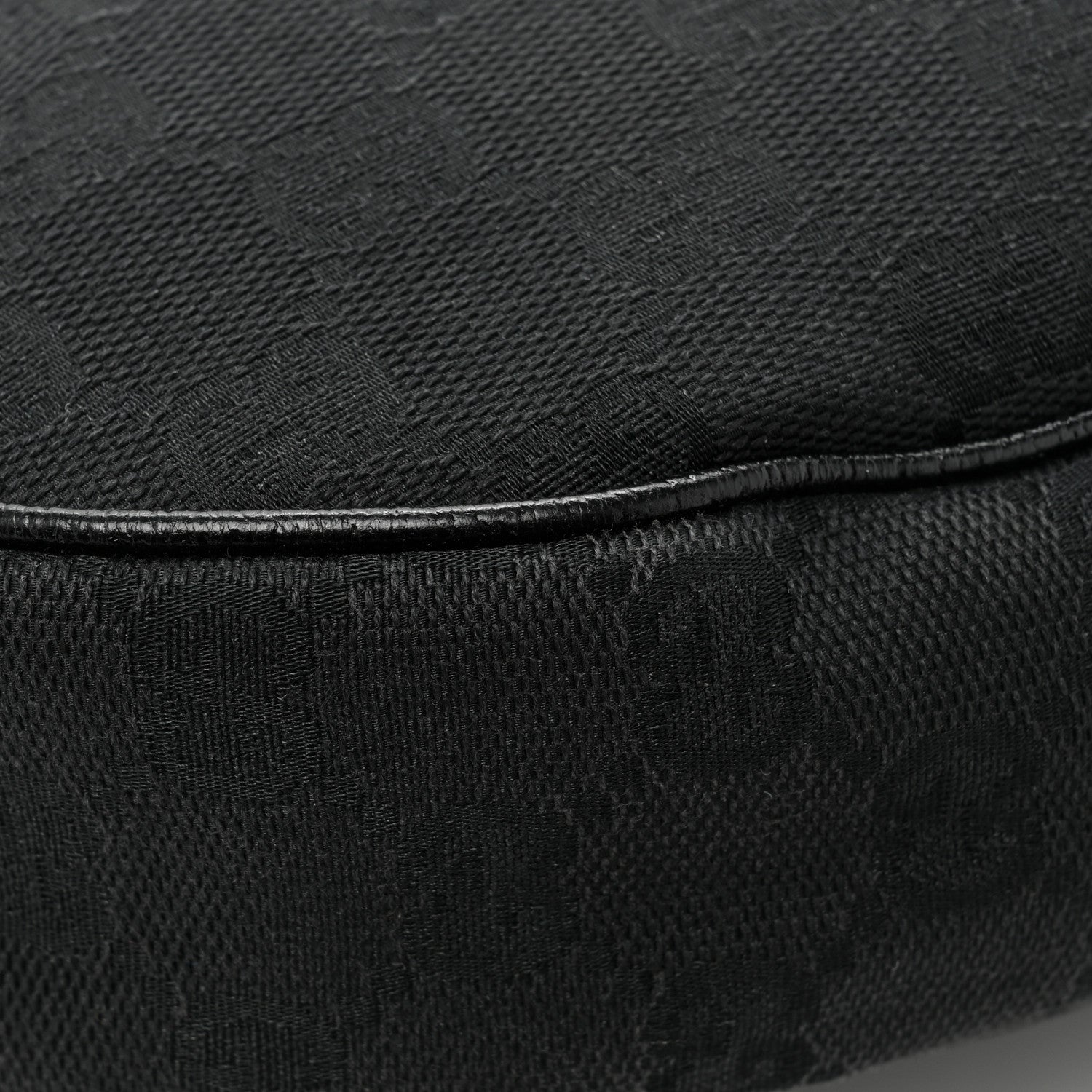 Gucci Monogram Medium Half Moon Hobo Black 12 of 13