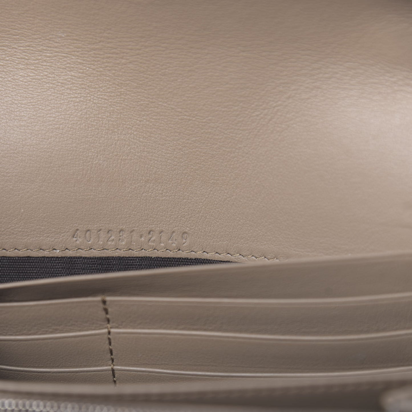 GG Supreme Monogram Mini Dionysus Chain Wallet Beige Taupe
