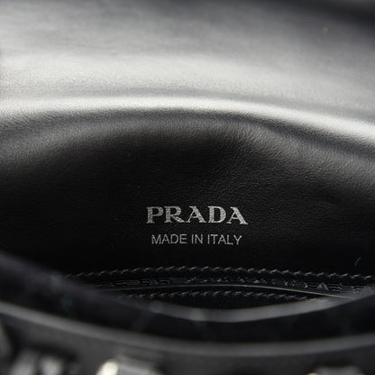 Prada Cavallino Velluto Corsaire Antic Crossbody Bag Biliardo Black 8 of 10
