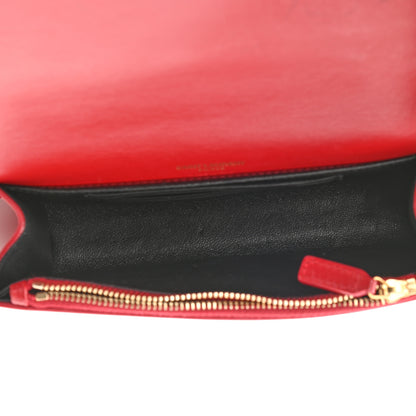 Saint Laurent Smooth Calfskin Monogram Kate Belt Bag Red 5 of 9