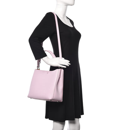 MCM Grained Calfskin Sarah Medium Visetos Hobo Pale Mauve 3 of 13