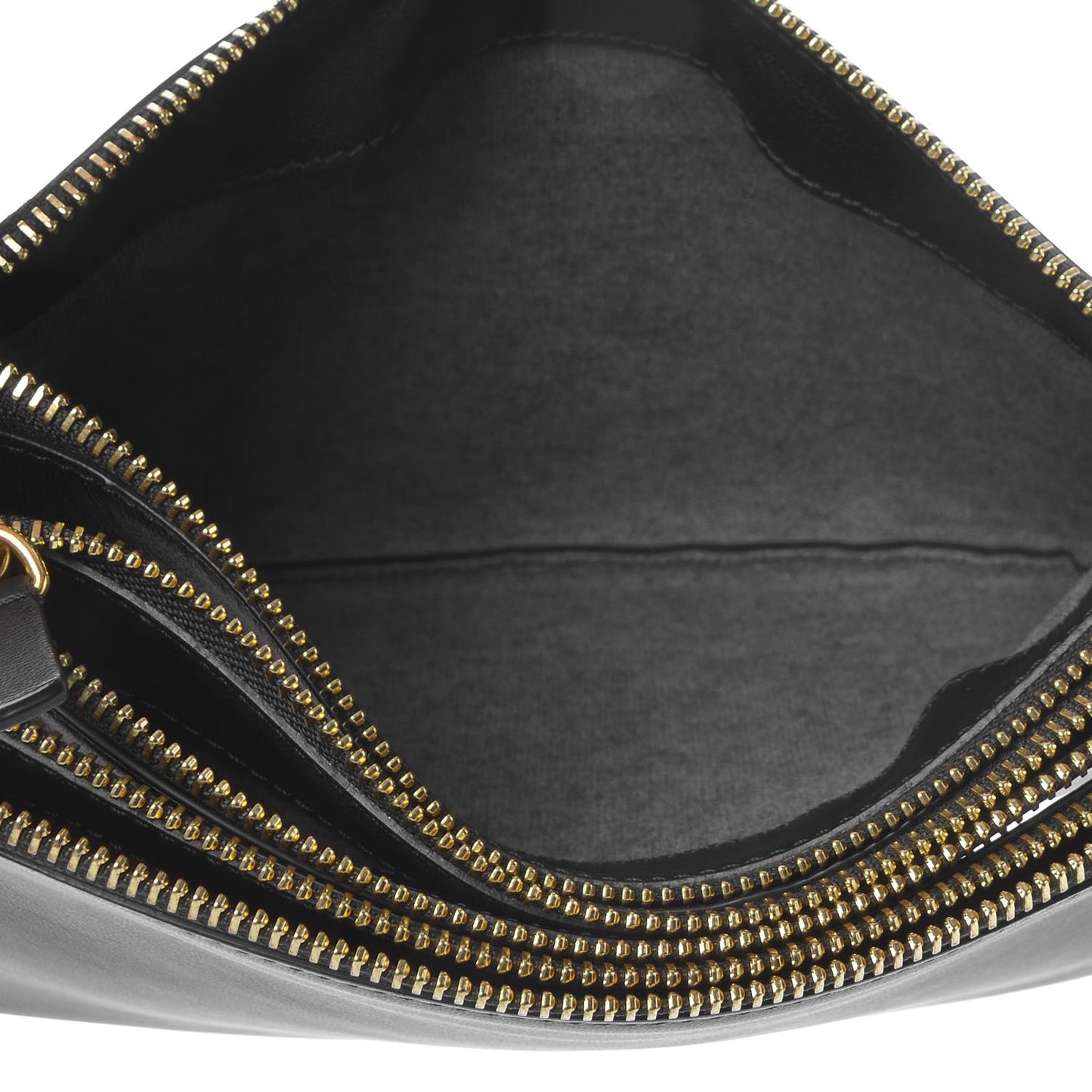 Lambskin Small Trio Crossbody Bag Black