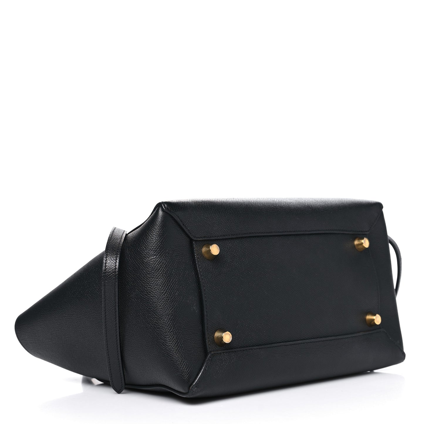 Grained Calfskin Mini Belt Bag Black