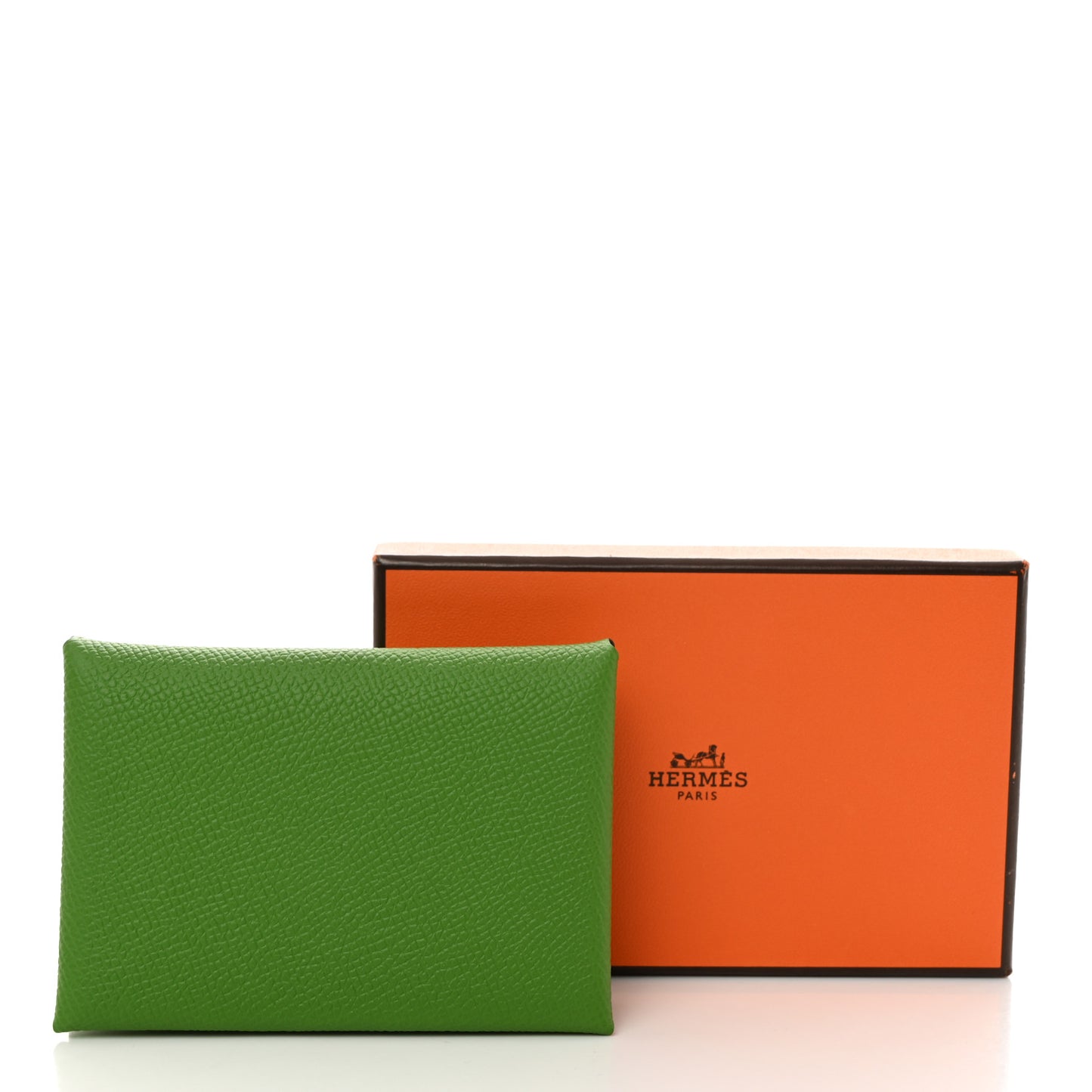 Epsom Calvi Duo Card Case Vert Yucca