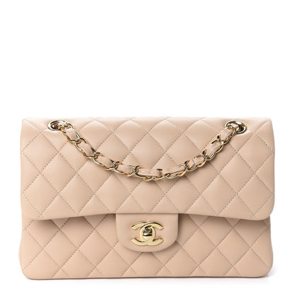 Chanel Lambskin Quilted Small Double Flap Beige 1 of 11