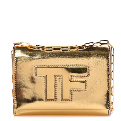 Tom Ford Metallic Calfskin Icon Disco Bag Gold 1 of 14