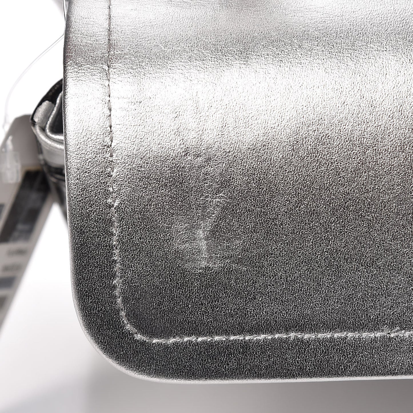 Lambskin Hand Painted Medium Double Flap Black Silver