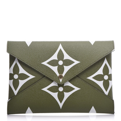 Louis Vuitton Monogram Giant Large Kirigami Pochette Kaki 1 of 8