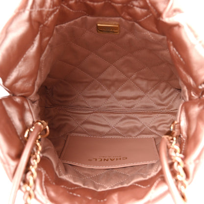 Chanel Metallic Calfskin Quilted Mini Chanel 22 Copper 5 of 10