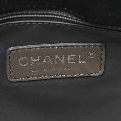 Chanel Glazed Caviar Coco Rider Flap Shoulder Bag Black 5 of 9
