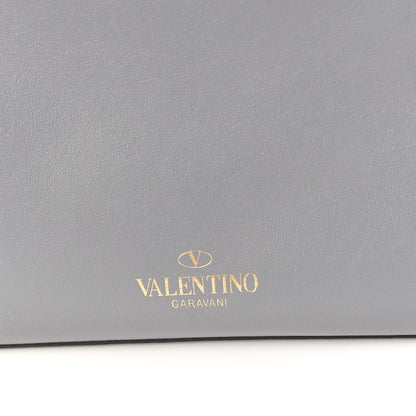 Valentino Garavani Vitello Rockstud Single Handle Flap Bag Light Stone 10 of 14