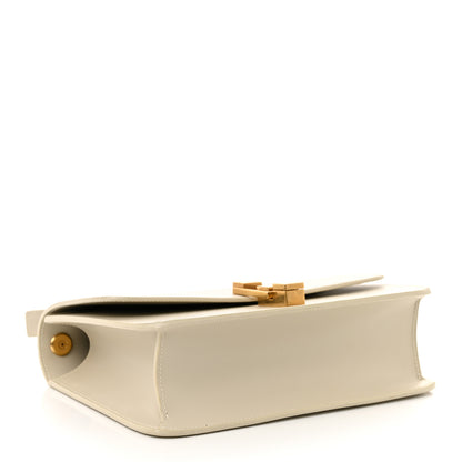 Saint Laurent Smooth Calfskin Le Carre Satchel Dark Beige 4 of 10