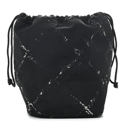 Chanel Nylon Travel Drawstring Bag Black 1 of 6