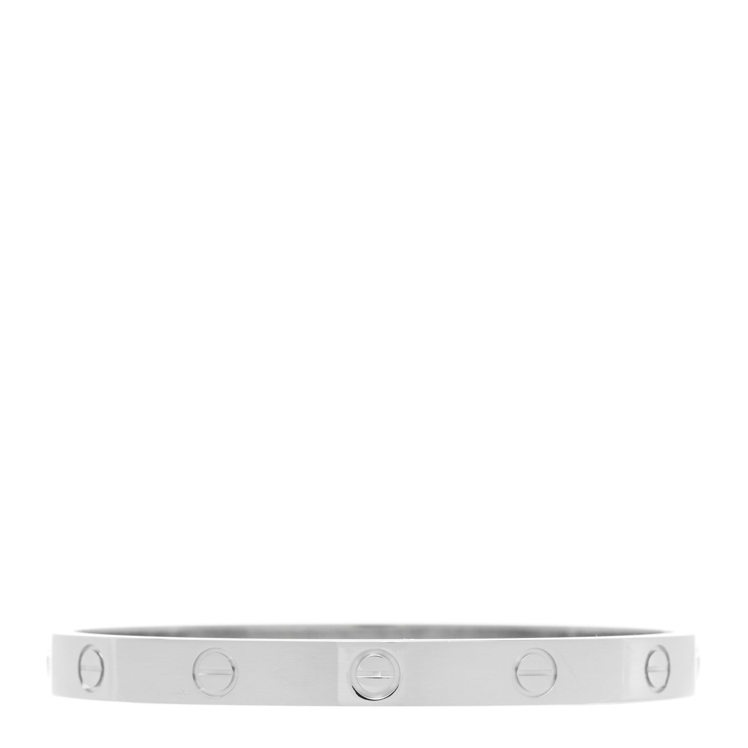Cartier 18K White Gold LOVE Bracelet 17 2 of 5