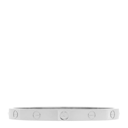 Cartier 18K White Gold LOVE Bracelet 17 2 of 5