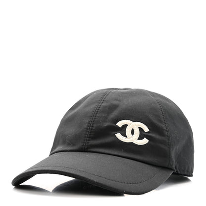 Chanel Cotton CC Cap Hat Black 1 of 11