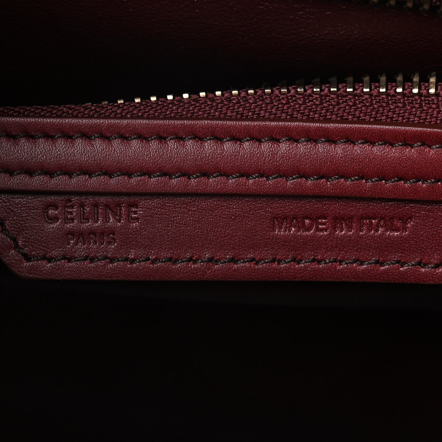 Celine Bullhide Calfskin Micro Bi-Color Luggage Vermillion 6 of 13