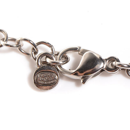Chanel Enamel CC Pearl Necklace Black Silver 5 of 6