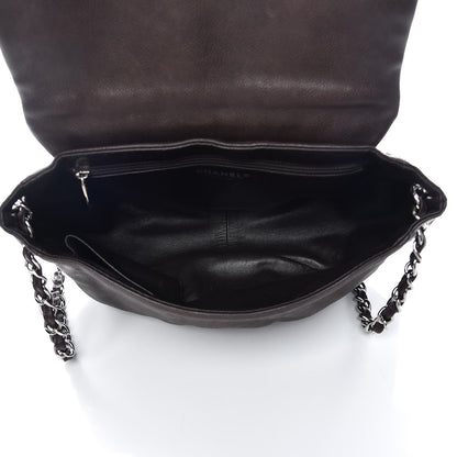 Chanel Caviar Half Moon Large Flap Dark Brown 8 of 15