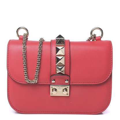 Valentino Garavani Vitello Small Glam Lock Rockstud Flap Red 1 of 11