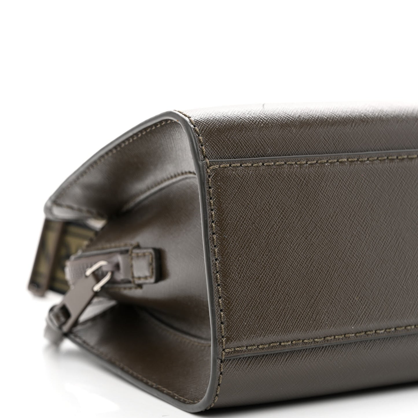 Saffiano Little Big Shot Tote Brown
