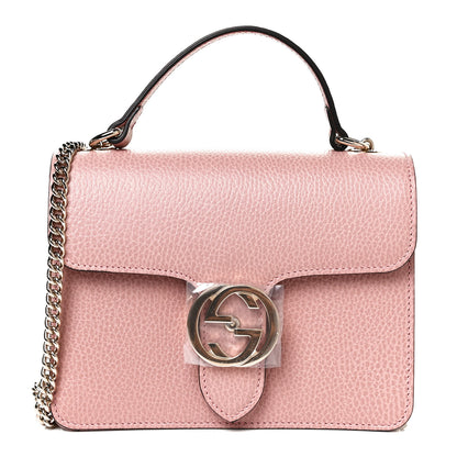 Gucci Dollar Calfskin Small Interlocking G Shoulder Bag Soft Pink 1 of 10