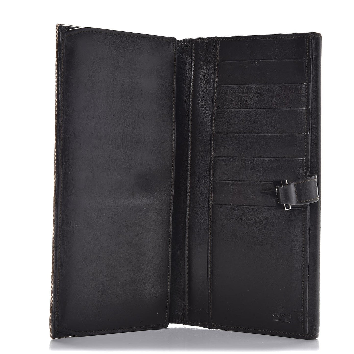 Monogram Calfskin Web Blake Continental Wallet Brown